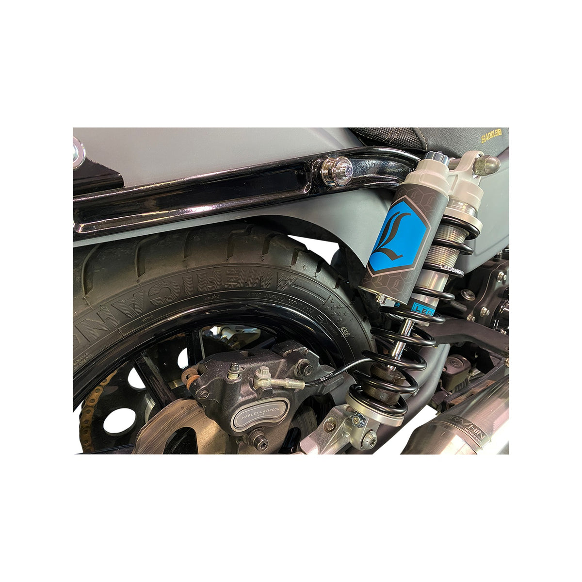 LEGEND SUSPENSION - REVO ARC PIGGYBACK SHOCKS - 13" - STANDARD - CLEAR - '99-'17 DYNA