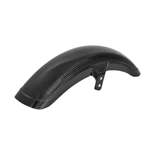 SADDLEMEN - FRONT FENDER - CARBON FIBER/GLOSS - SOFTAIL/DYNA
