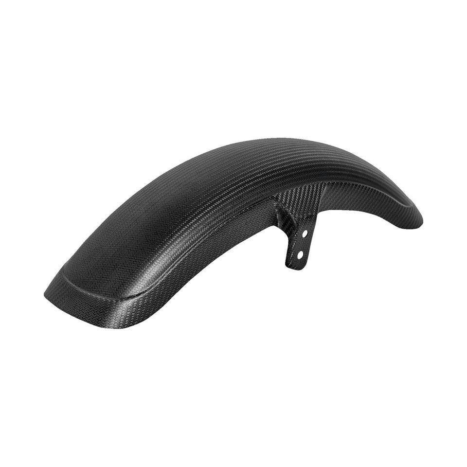 SADDLEMEN - FRONT FENDER - CARBON FIBER/MATTE - SOFTAIL/DYNA