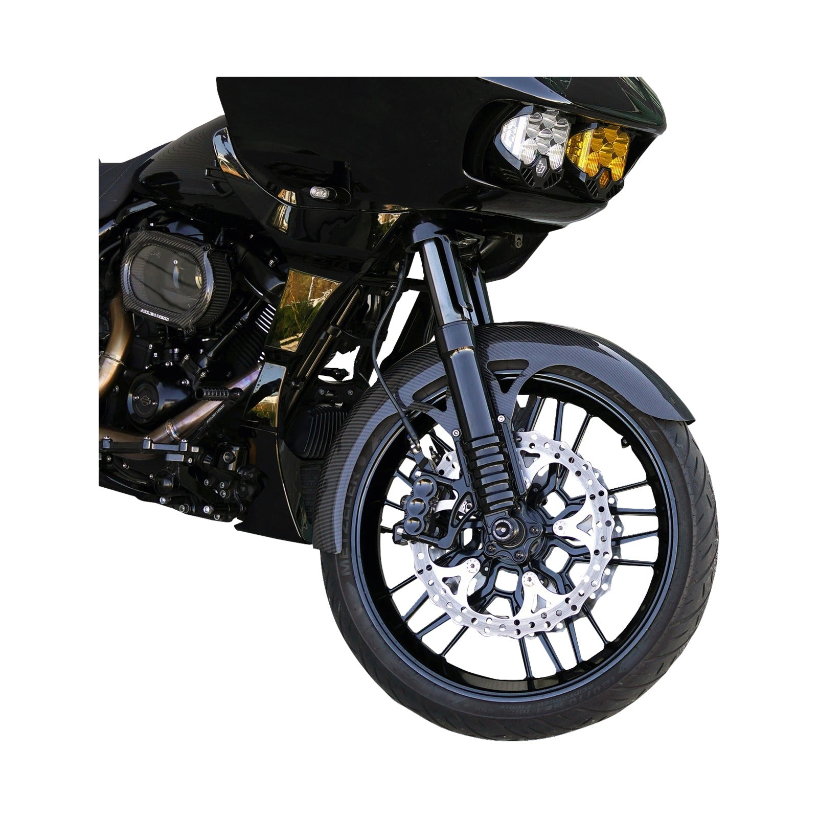 ARLEN NESS - FRONT FENDER - WRAPPER - 21" - CARBON FIBER/GLOSS - HD TOURING '23-'25