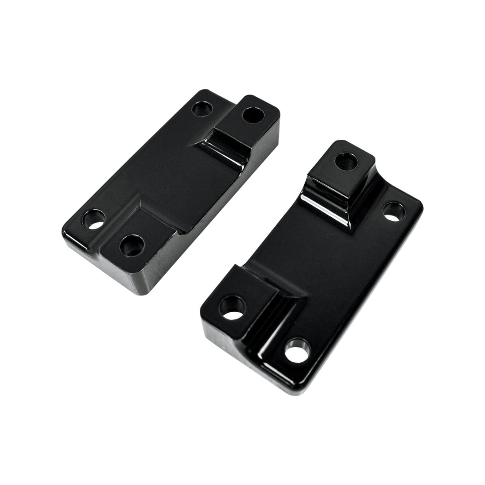 DRAG SPECIALTIES - FENDER-TO-FORK ADAPTERS - GLOSS BLACK