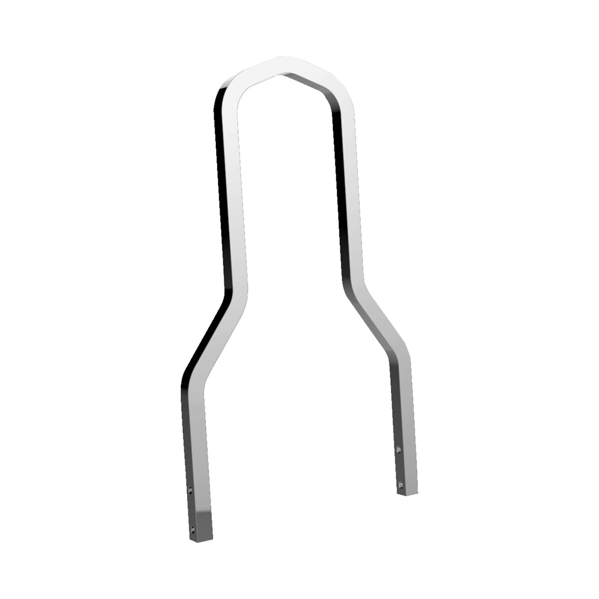 DRAG SPECIALTIES - SQUARE SISSY BAR - BLACK - 10.14" H X 8.75" W