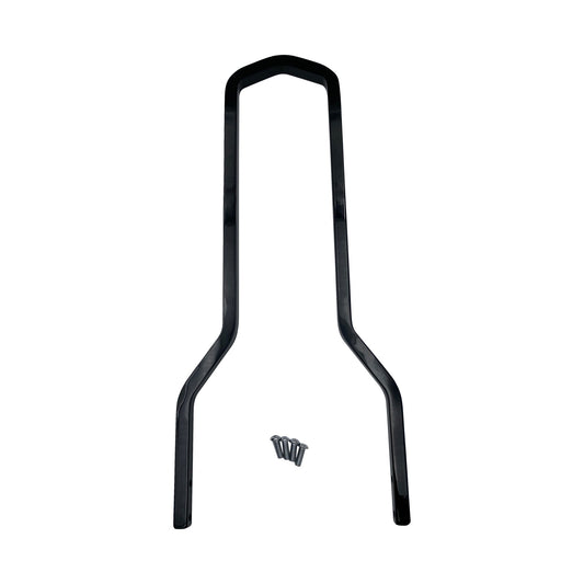 DRAG SPECIALTIES - ROUND SISSY BAR - BLACK - 14.75"H X 8.75"W
