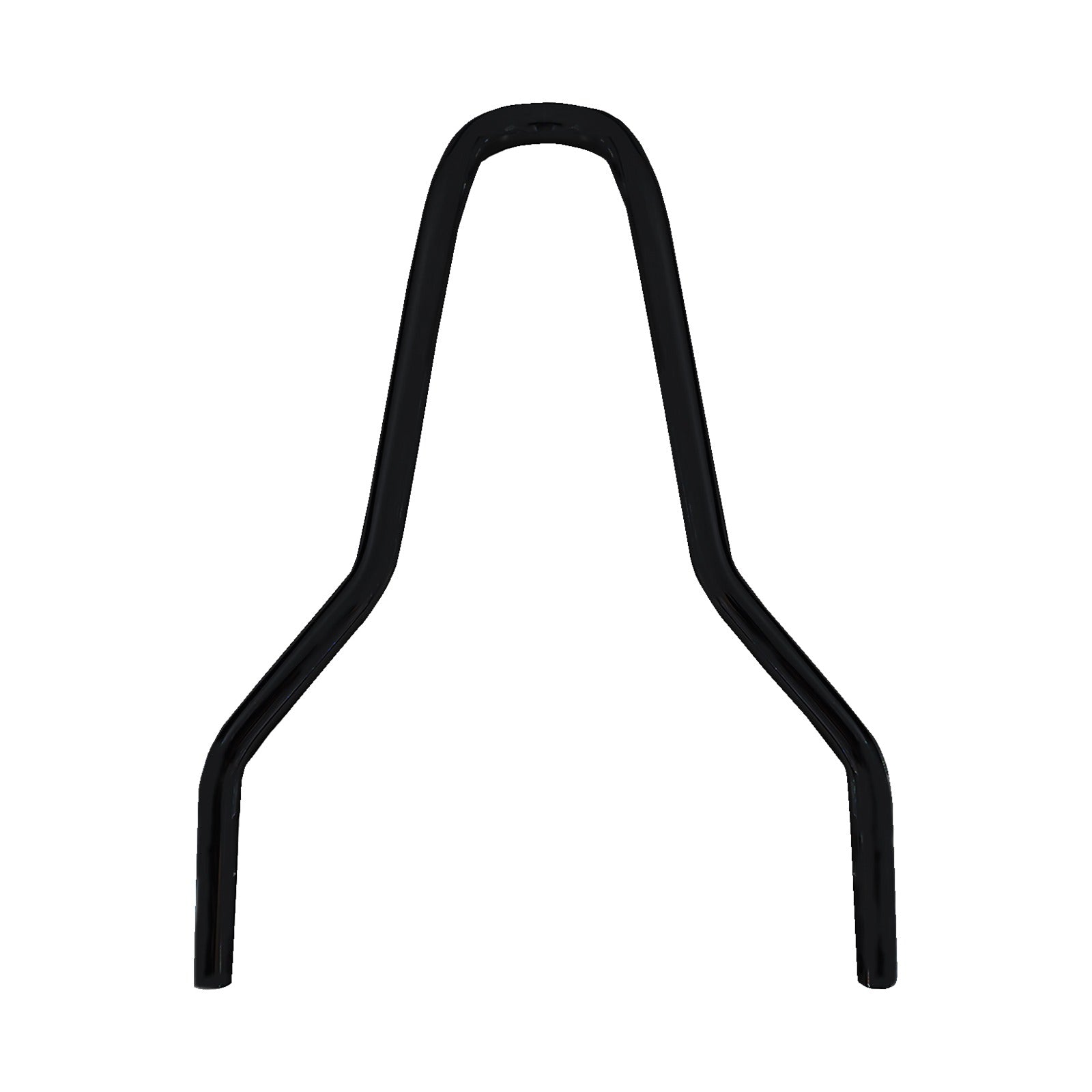 DRAG SPECIALTIES - ROUND SISSY BAR - BLACK - 9.88"H