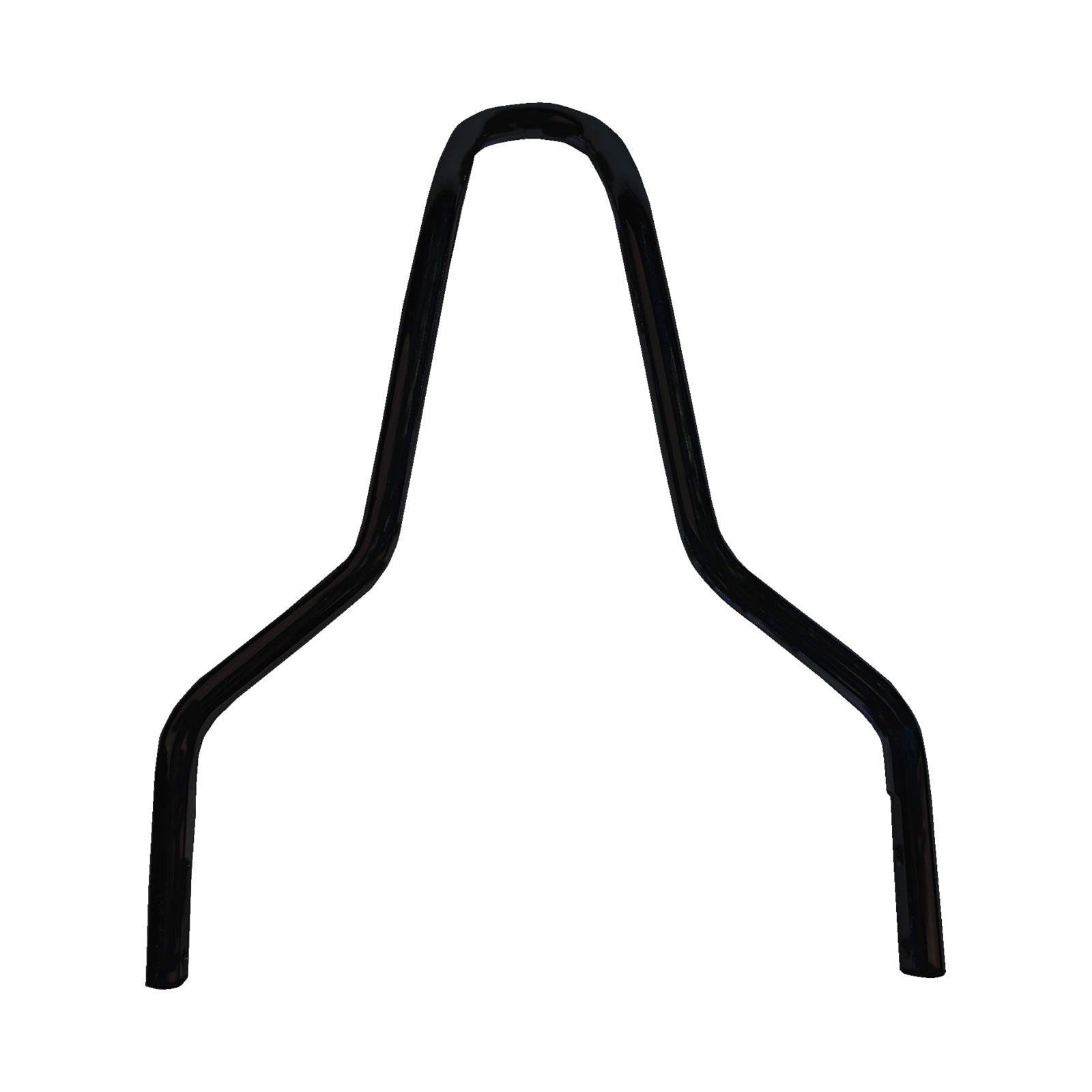 DRAG SPECIALTIES - ROUND SISSY BAR - BLACK - 11"H
