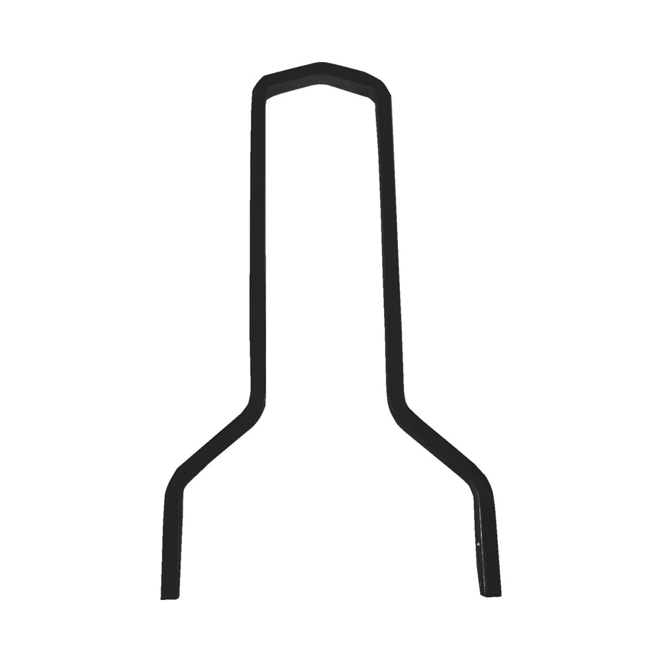 DRAG SPECIALTIES - SQUARE SISSY BAR - TALL - BLACK - 15.5" H X 11" W