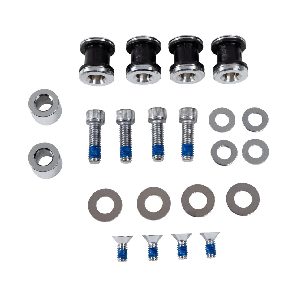 DRAG SPECIALTIES - BACKREST DOCKING KIT - BLACK