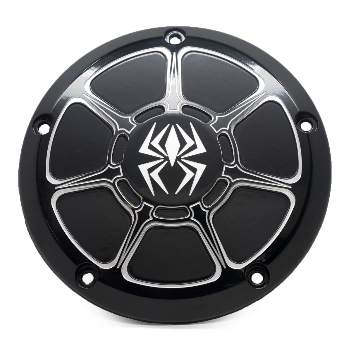 REKLUSE - DERBY COVER BLACK GLOSS BIG TWIN 99-17 EX LOW PROFILE