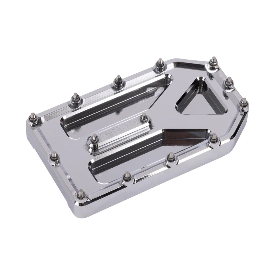 THRASHIN SUPPLY CO. - AGGRESSOR BRAKE PEDAL PAD - CHROME - TOURING