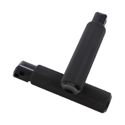 ARLEN NESS - PASSENGER KNURLED FOOT PEGS - BLACK - FL/FX '18-'25
