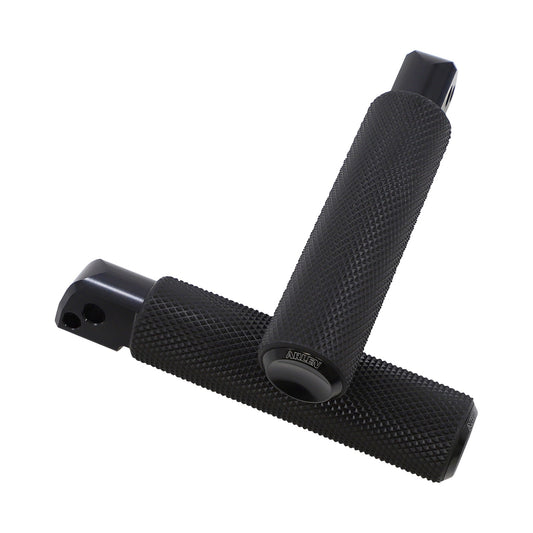 ARLEN NESS - PASSENGER KNURLED FOOT PEGS - BLACK - FL/FX '18-'25