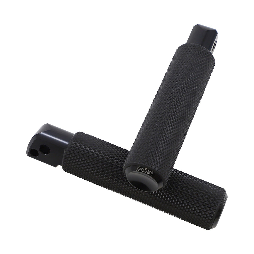 ARLEN NESS - PASSENGER KNURLED FOOT PEGS - BLACK - FL/FX '18-'25