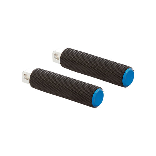 ARLEN NESS - PASSENGER KNURLED FOOT PEGS - BLUE - FL/FX '18-'25