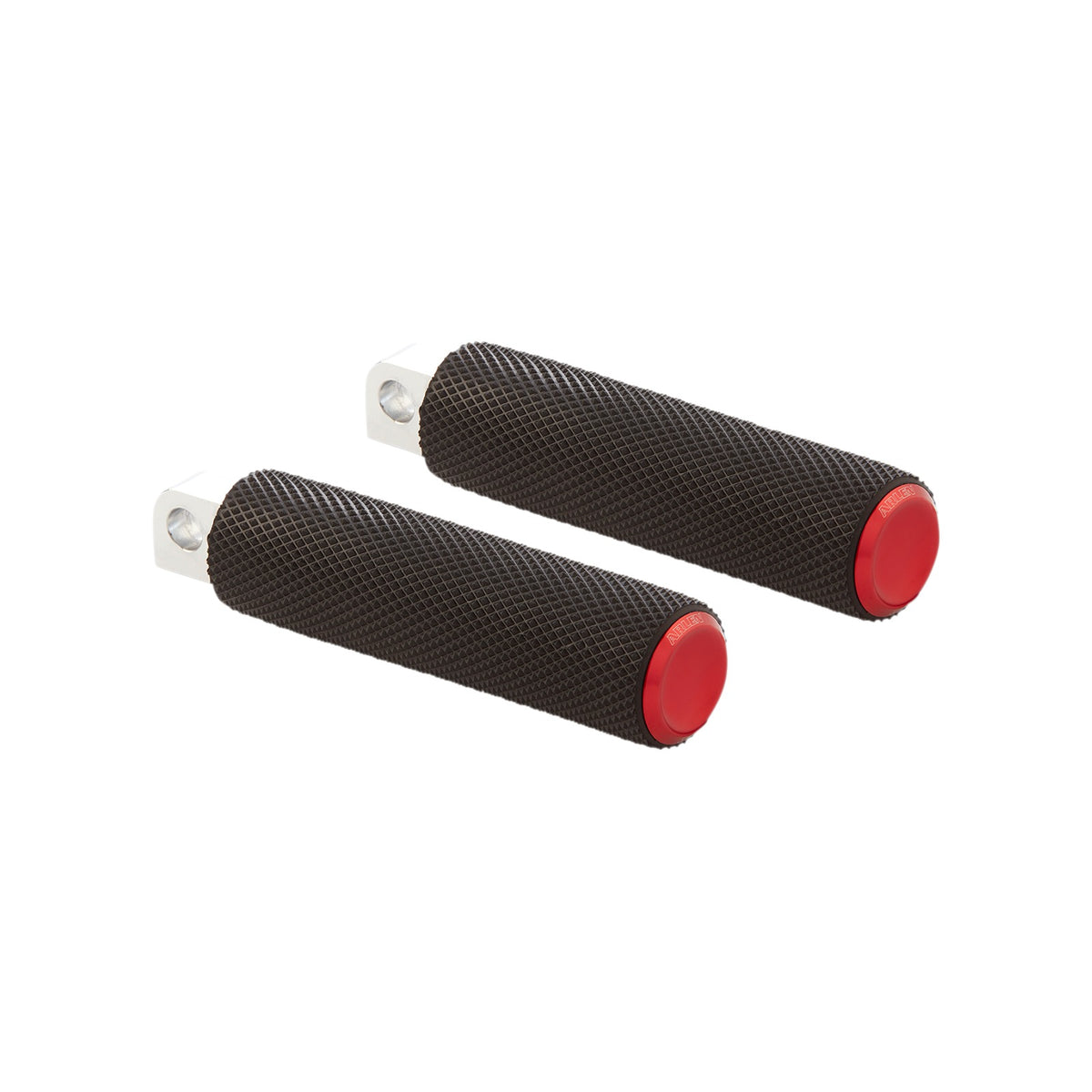 ARLEN NESS - PASSENGER KNURLED FOOT PEGS - RED - FL/FX '18-'25