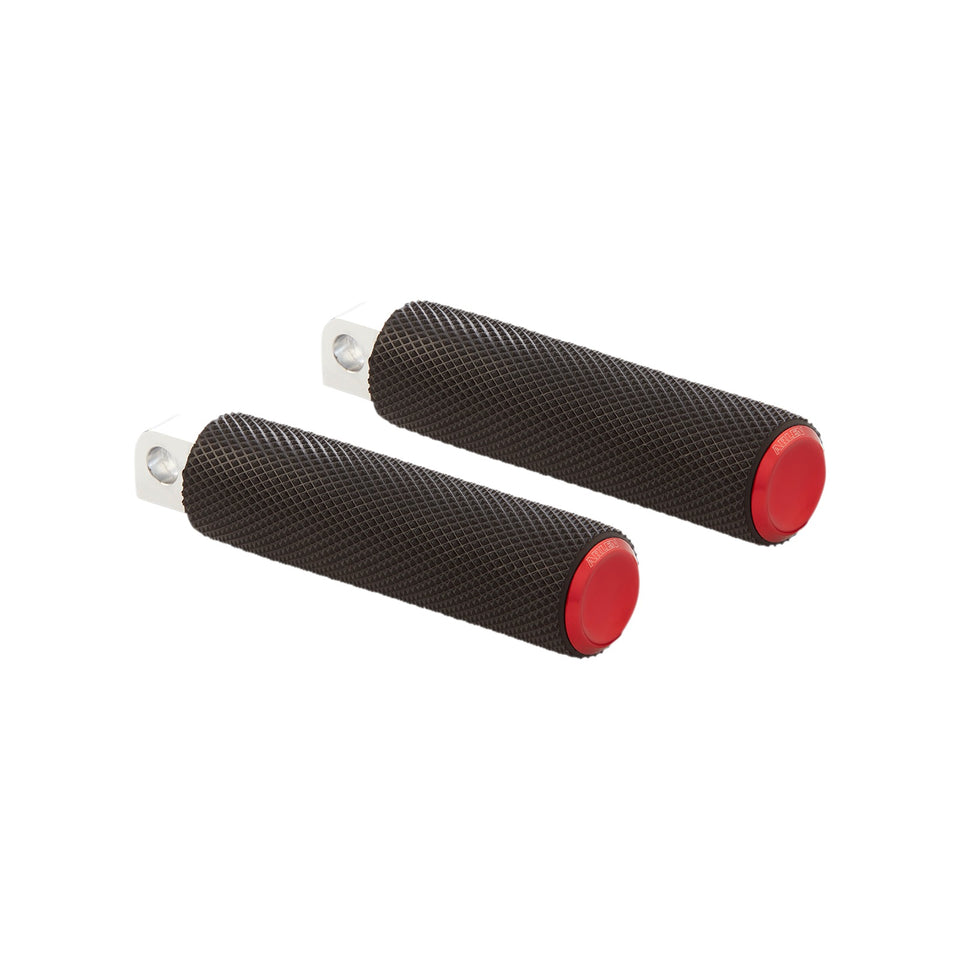 ARLEN NESS - PASSENGER KNURLED FOOT PEGS - RED - FL/FX '18-'25
