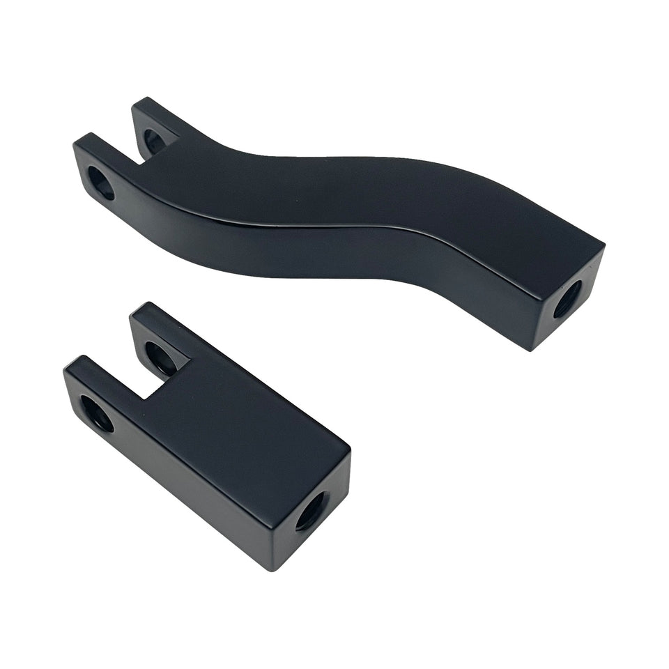 DRAG SPECIALTIES - PASSENGER PEG MOUNT - FOOT PEG SUPPORTS - BLACK - FXD