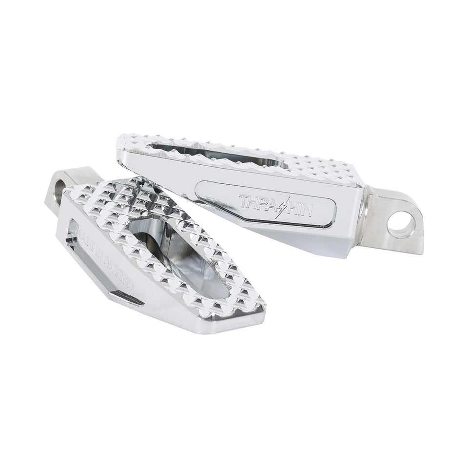 THRASHIN SUPPLY CO. - SLIM P-54 FOOT PEGS - FRONT/REAR - CHROME