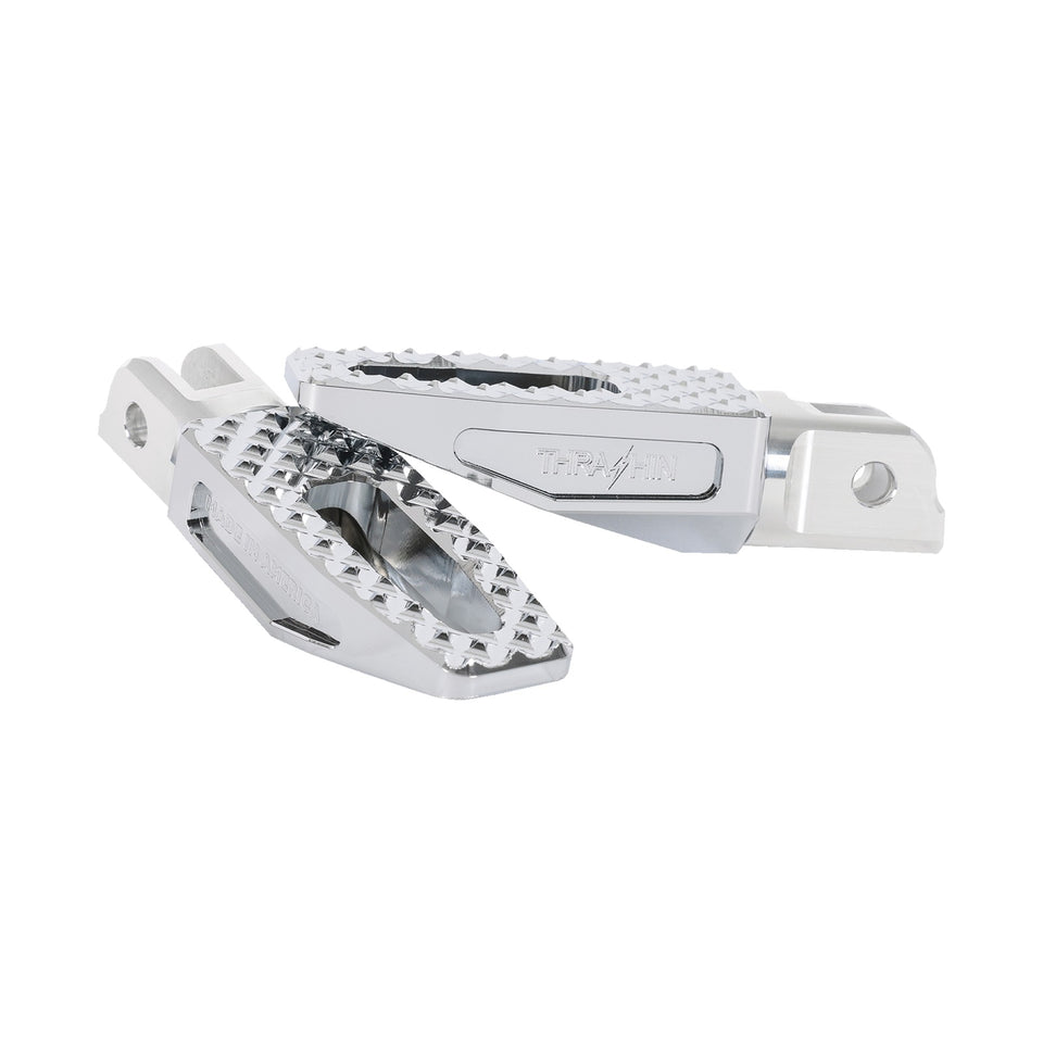 THRASHIN SUPPLY CO. - SLIM P-54 FOOT PEGS - FRONT - CHROME