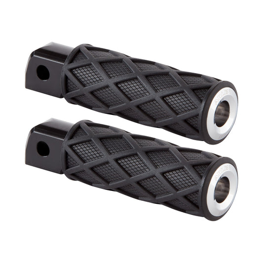 ARLEN NESS - DIAMOND FOOT PEGS - PASSENGER - CHROME