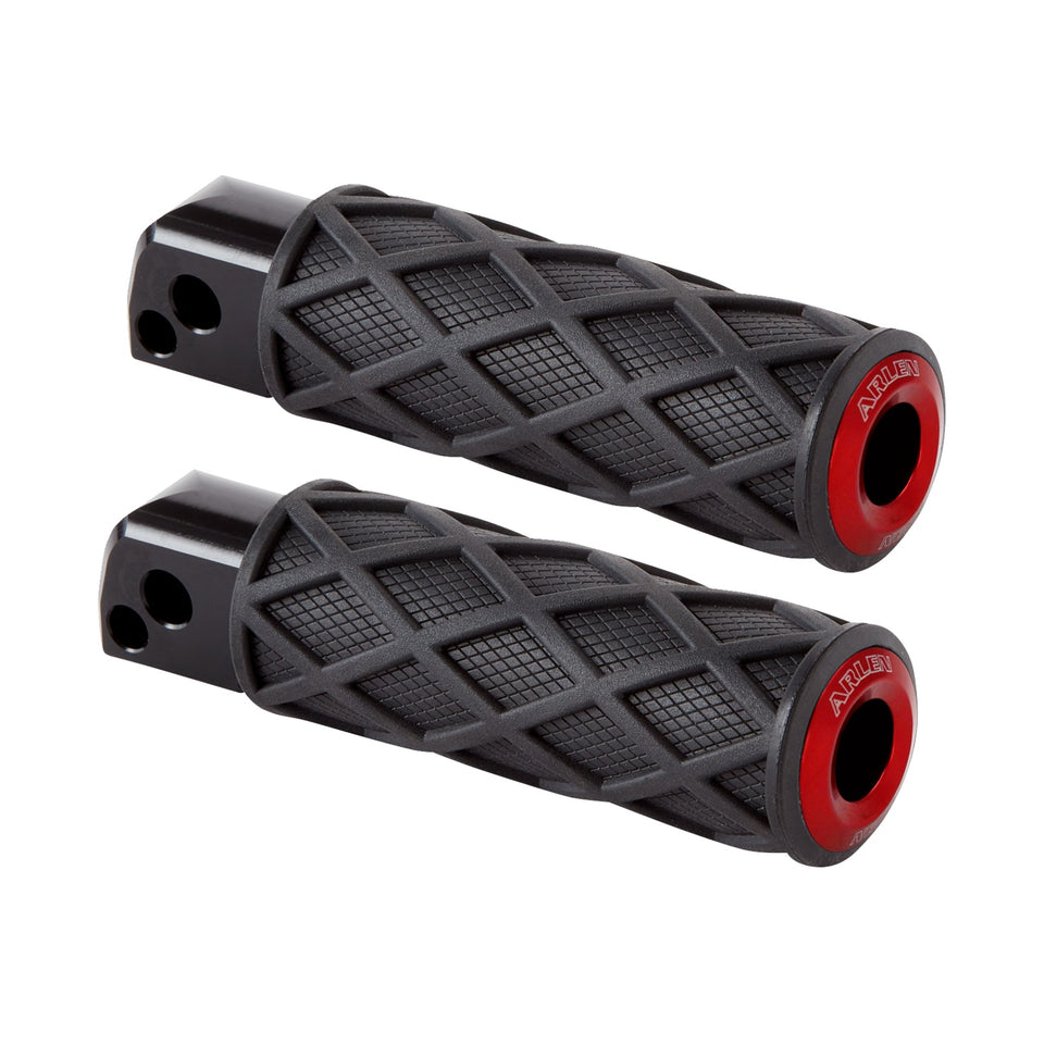 ARLEN NESS - DIAMOND FOOT PEGS - PASSENGER - RED