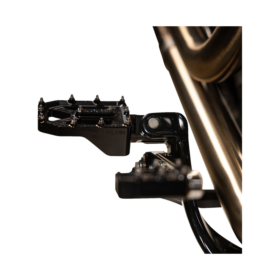 THRASHIN SUPPLY CO. - AGGRESSOR FOOT PEGS - REAR - BLACK - HD '72-'25