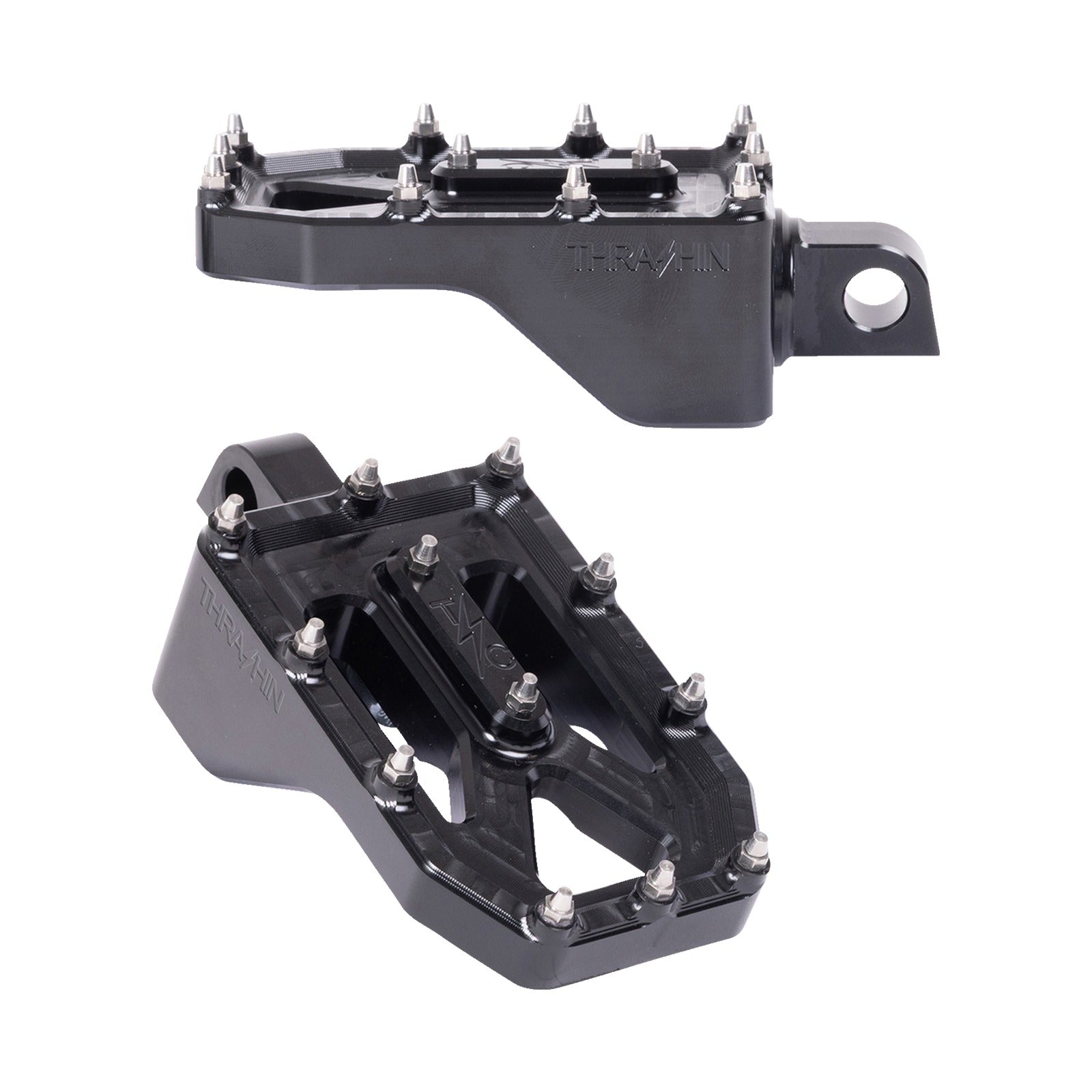 THRASHIN SUPPLY CO. - AGGRESSOR FOOT PEGS - REAR - BLACK - HD '72-'25