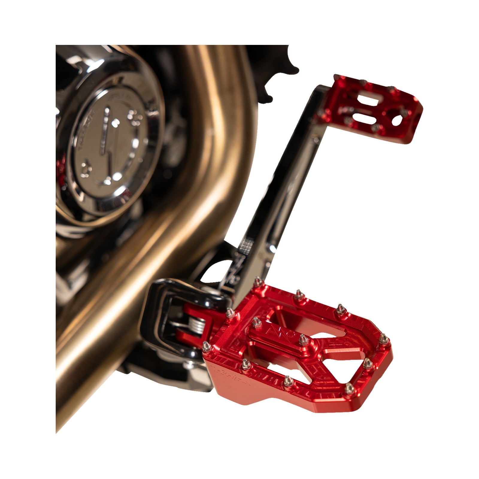 THRASHIN SUPPLY CO. - AGGRESSOR FOOT PEGS - REAR- RED - HD '72-'25