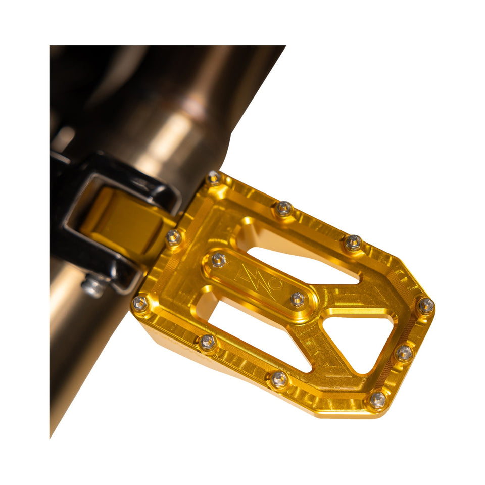 THRASHIN SUPPLY CO. - AGGRESSOR FOOT PEGS - REAR - GOLD - HD '72-'25