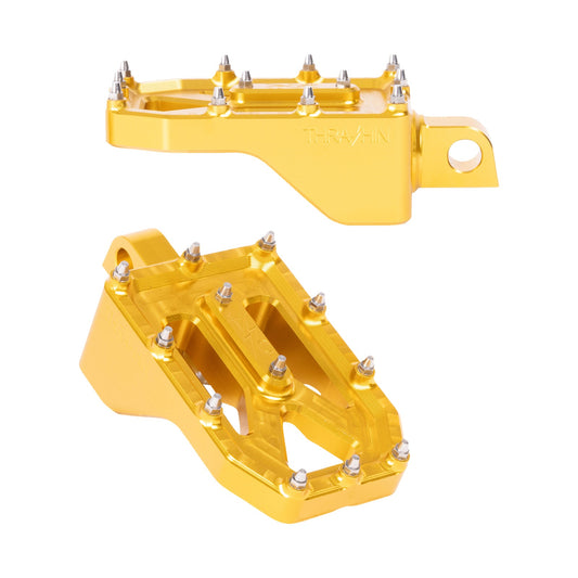 THRASHIN SUPPLY CO. - AGGRESSOR FOOT PEGS - REAR - GOLD - HD '72-'25