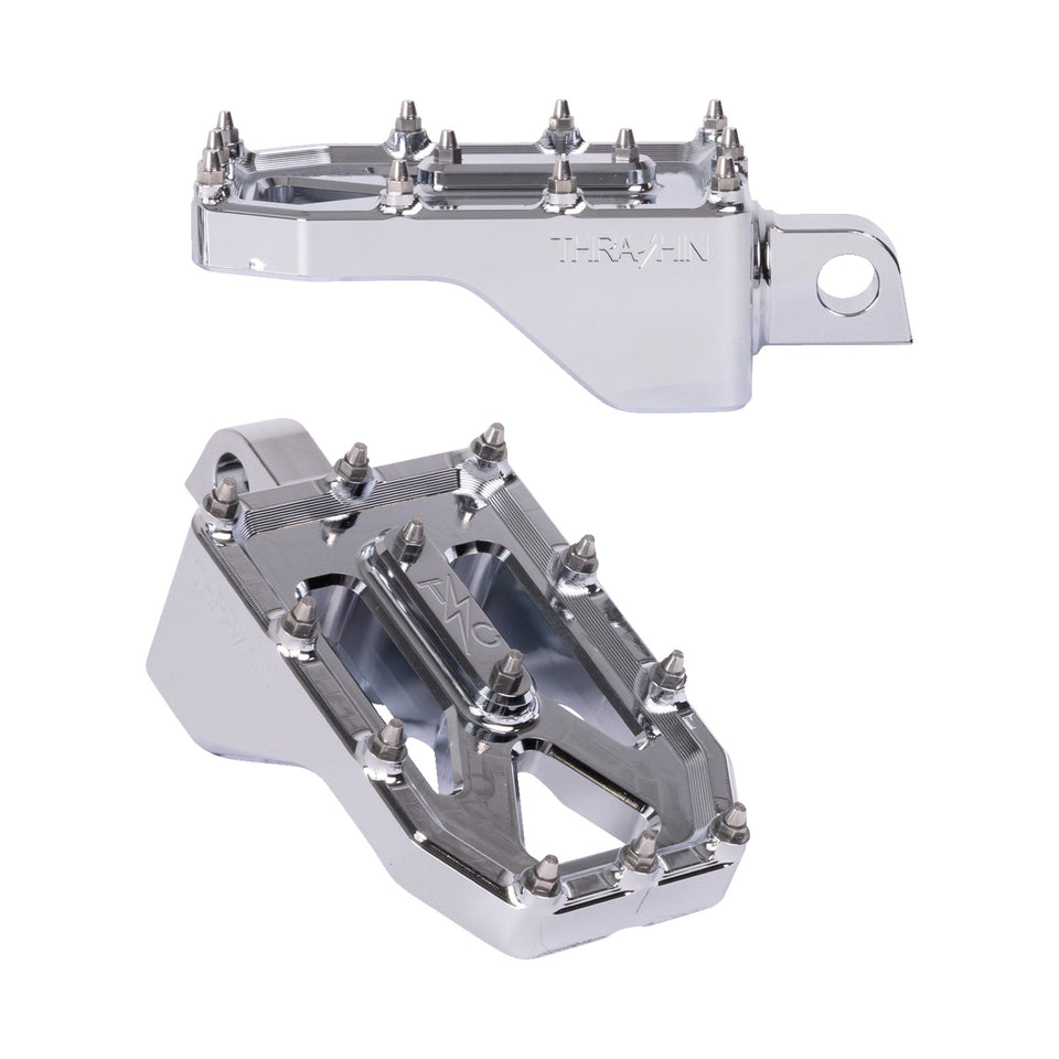 THRASHIN SUPPLY CO. - AGGRESSOR FOOT PEGS - REAR - CHROME - HD '72-'25