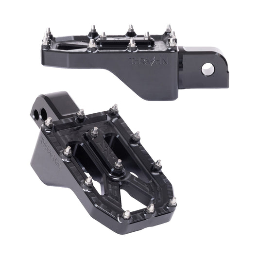 THRASHIN SUPPLY CO. - AGGRESSOR FOOT PEGS - REAR - BLACK - FL/FX '18-'25