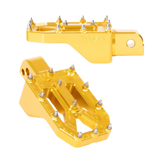 THRASHIN SUPPLY CO. - AGGRESSOR FOOT PEGS - REAR - GOLD - FL/FX '18-'25