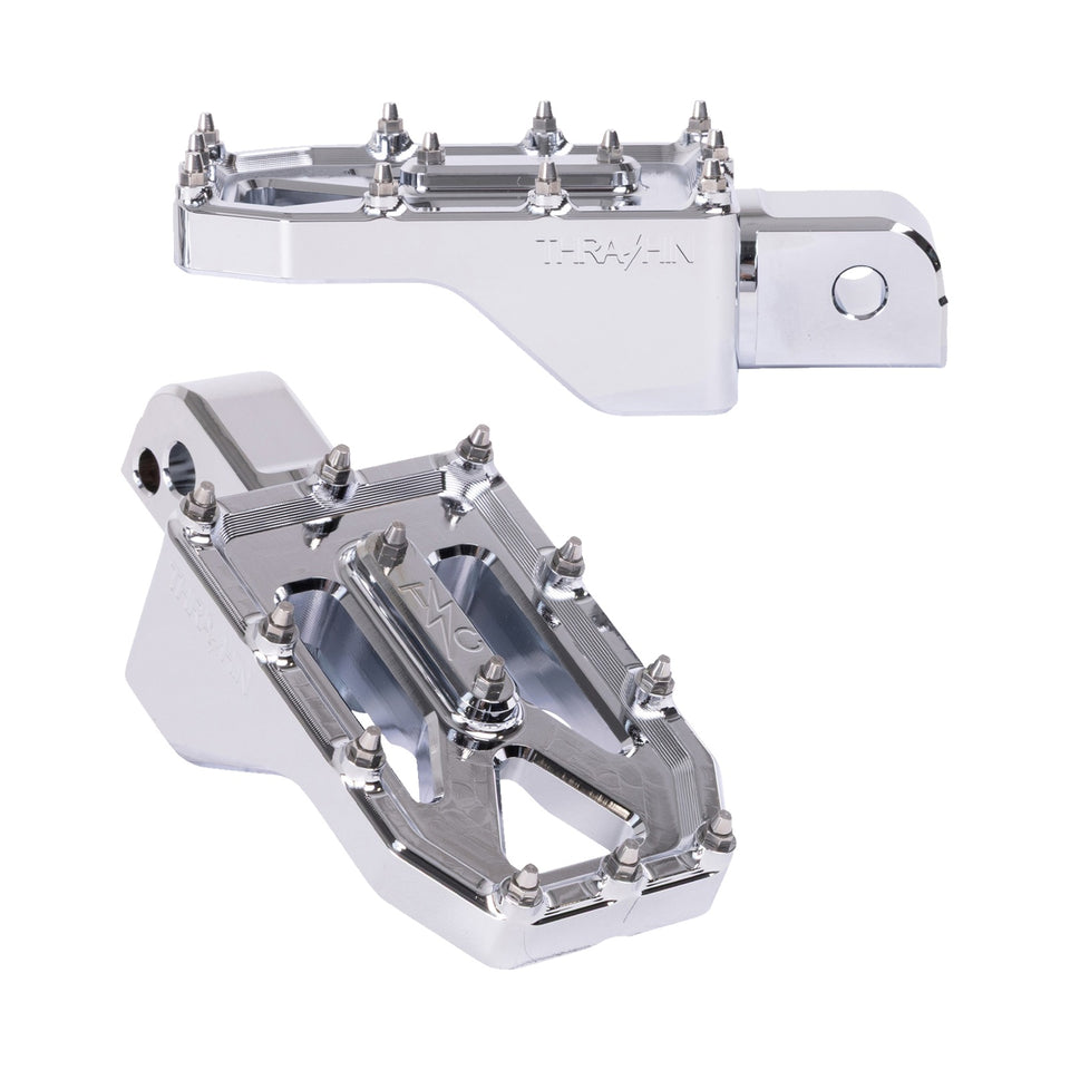 THRASHIN SUPPLY CO. - AGGRESSOR FOOT PEGS - REAR - CHROME - FL/FX '18-'25