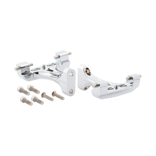 ARLEN NESS - FORGED FLOORBOARD MOUNTS - PASSENGER - CHROME