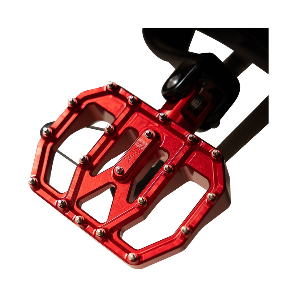 THRASHIN SUPPLY CO. - MINI AGGRESSOR FLOORBOARDS - RED - REAR