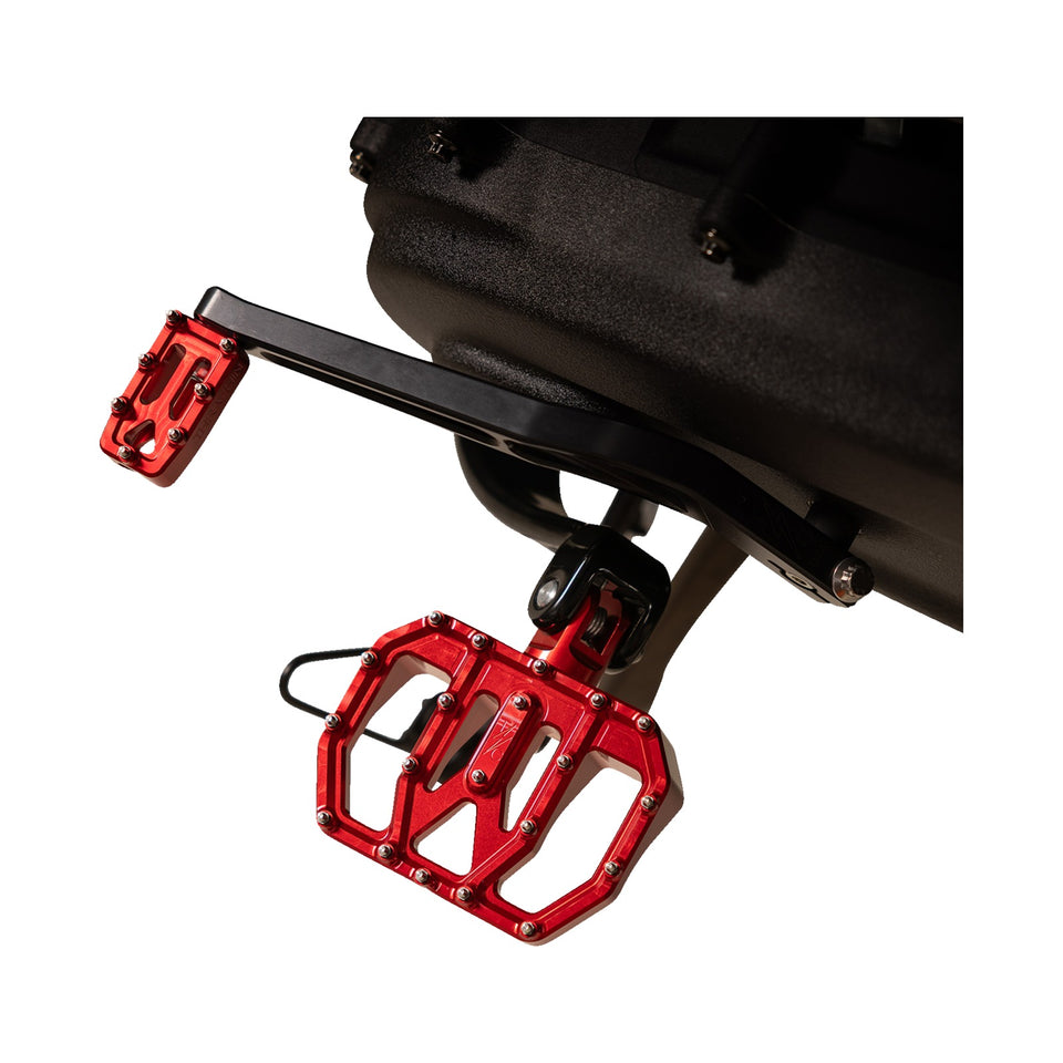 THRASHIN SUPPLY CO. - MINI AGGRESSOR FLOORBOARDS - RED - REAR