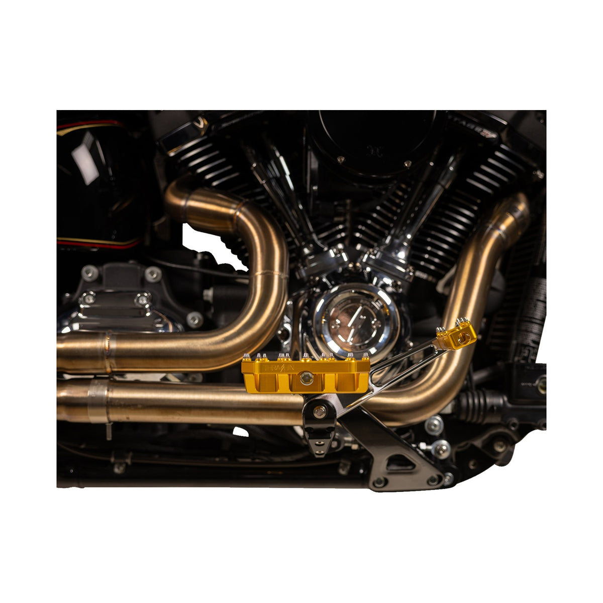 THRASHIN SUPPLY CO. - MINI AGGRESSOR FLOORBOARDS - GOLD - REAR
