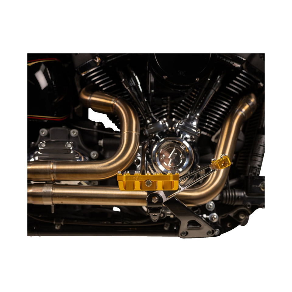 THRASHIN SUPPLY CO. - MINI AGGRESSOR FLOORBOARDS - GOLD - REAR