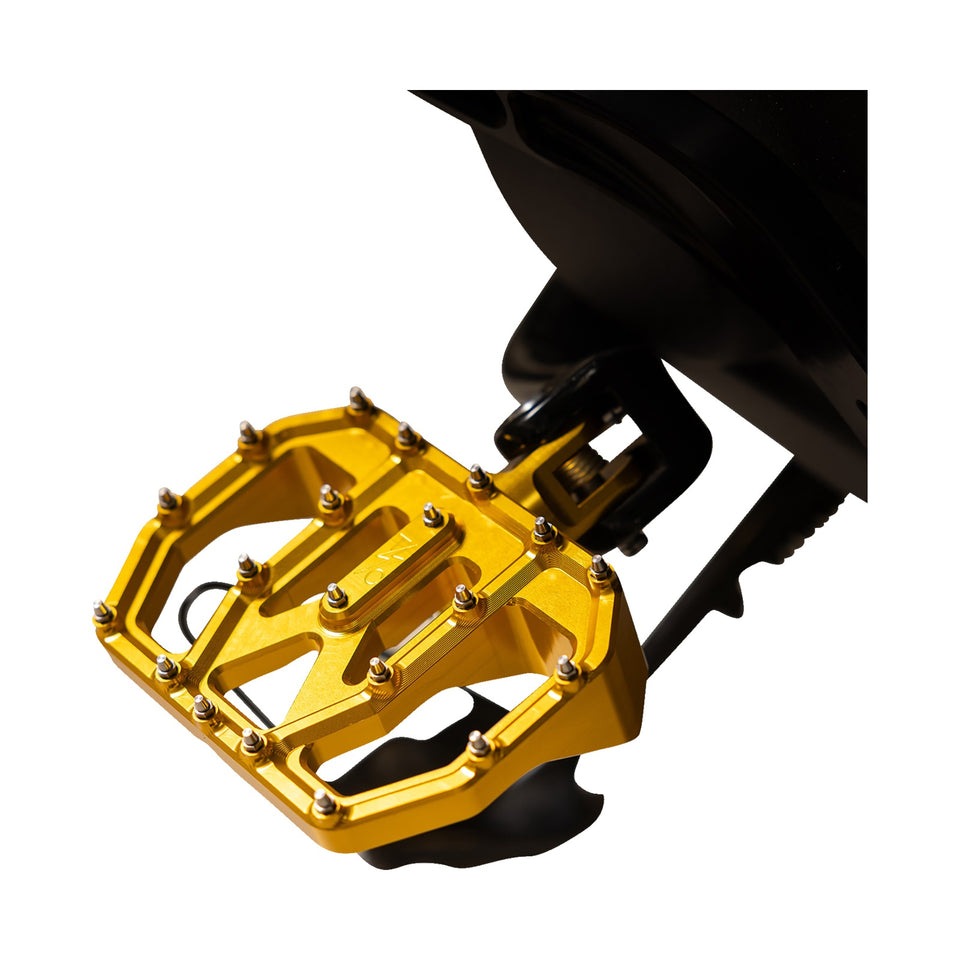 THRASHIN SUPPLY CO. - MINI AGGRESSOR FLOORBOARDS - GOLD - REAR