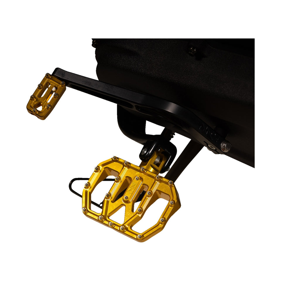 THRASHIN SUPPLY CO. - MINI AGGRESSOR FLOORBOARDS - GOLD - REAR