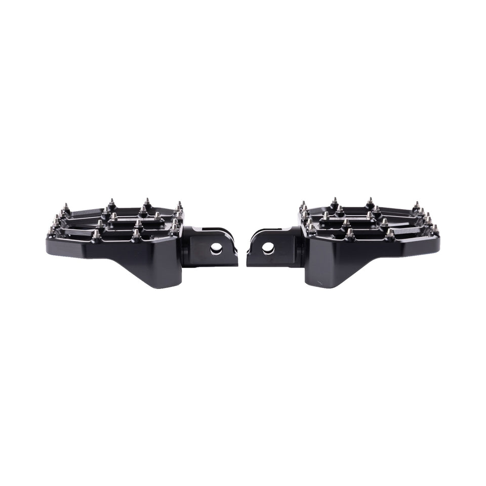 THRASHIN SUPPLY CO. - MINI AGGRESSOR FLOORBOARDS - BLACK - FRONT