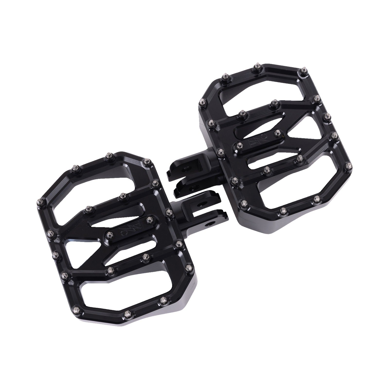 THRASHIN SUPPLY CO. - MINI AGGRESSOR FLOORBOARDS - BLACK - FRONT