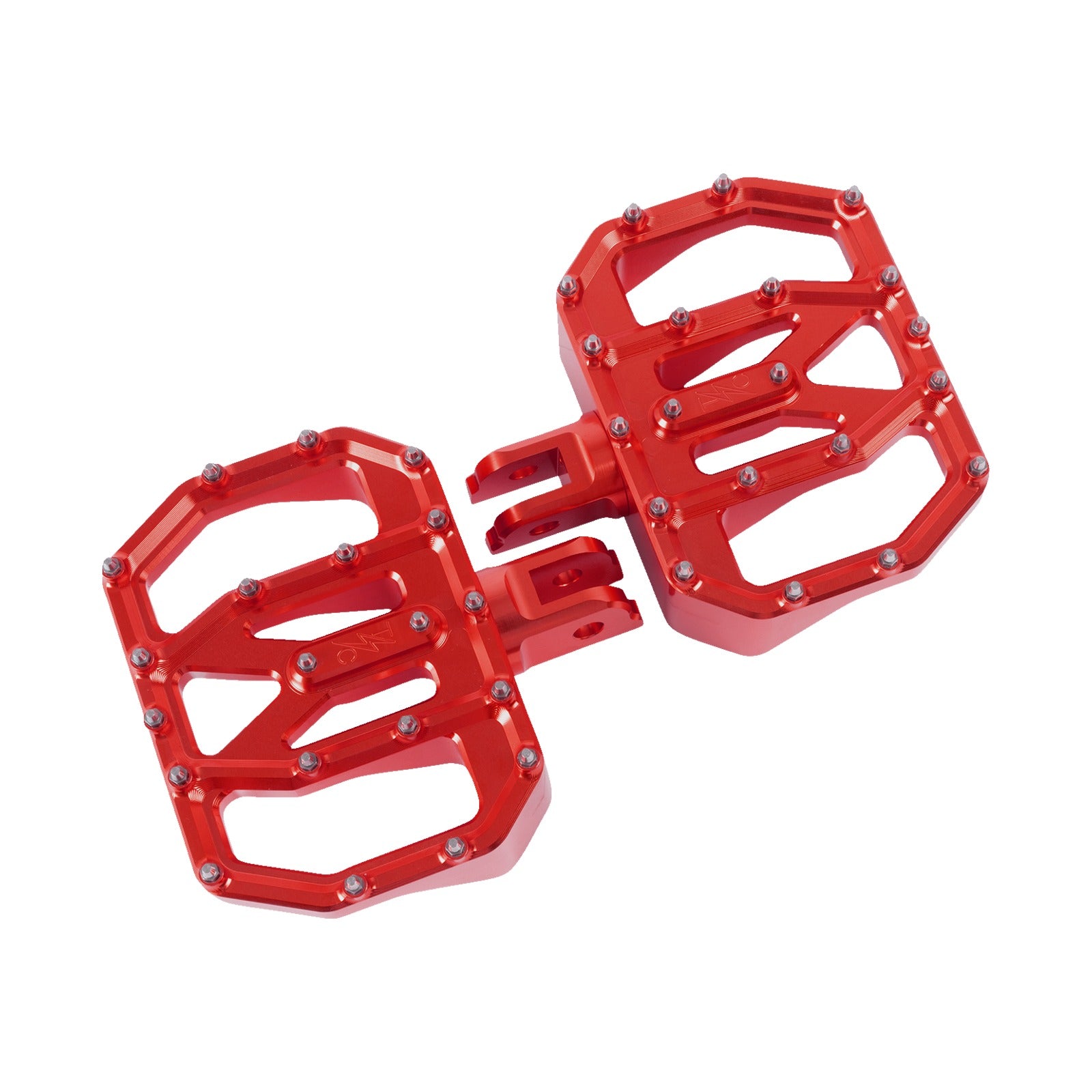 THRASHIN SUPPLY CO. - MINI AGGRESSOR FLOORBOARDS - RED - FRONT
