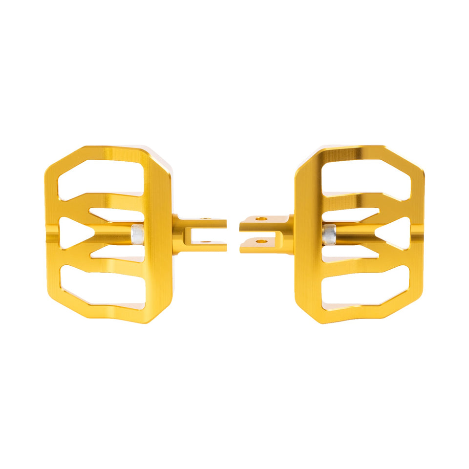 THRASHIN SUPPLY CO. - MINI AGGRESSOR FLOORBOARDS - GOLD - FRONT