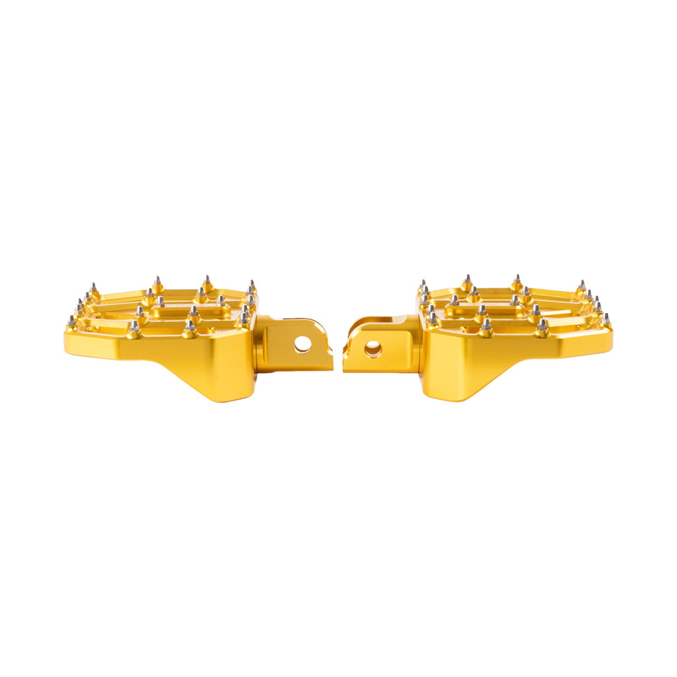 THRASHIN SUPPLY CO. - MINI AGGRESSOR FLOORBOARDS - GOLD - FRONT