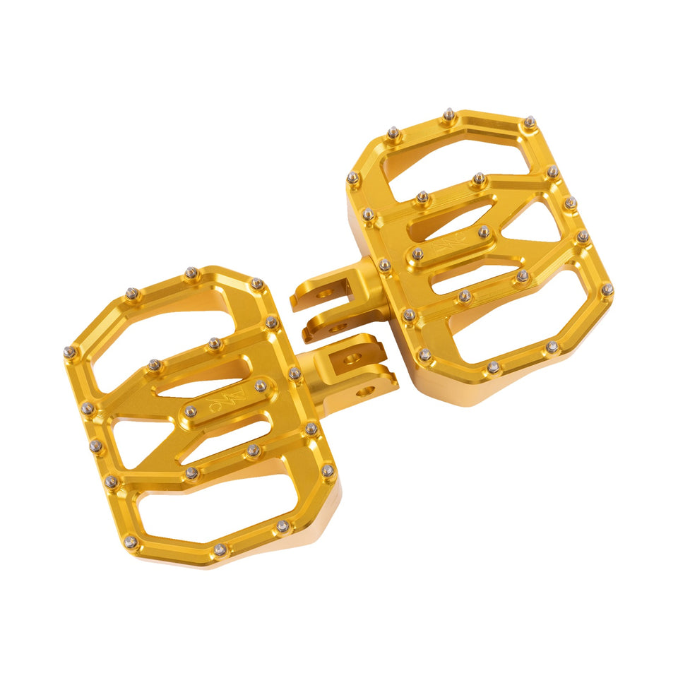 THRASHIN SUPPLY CO. - MINI AGGRESSOR FLOORBOARDS - GOLD - FRONT