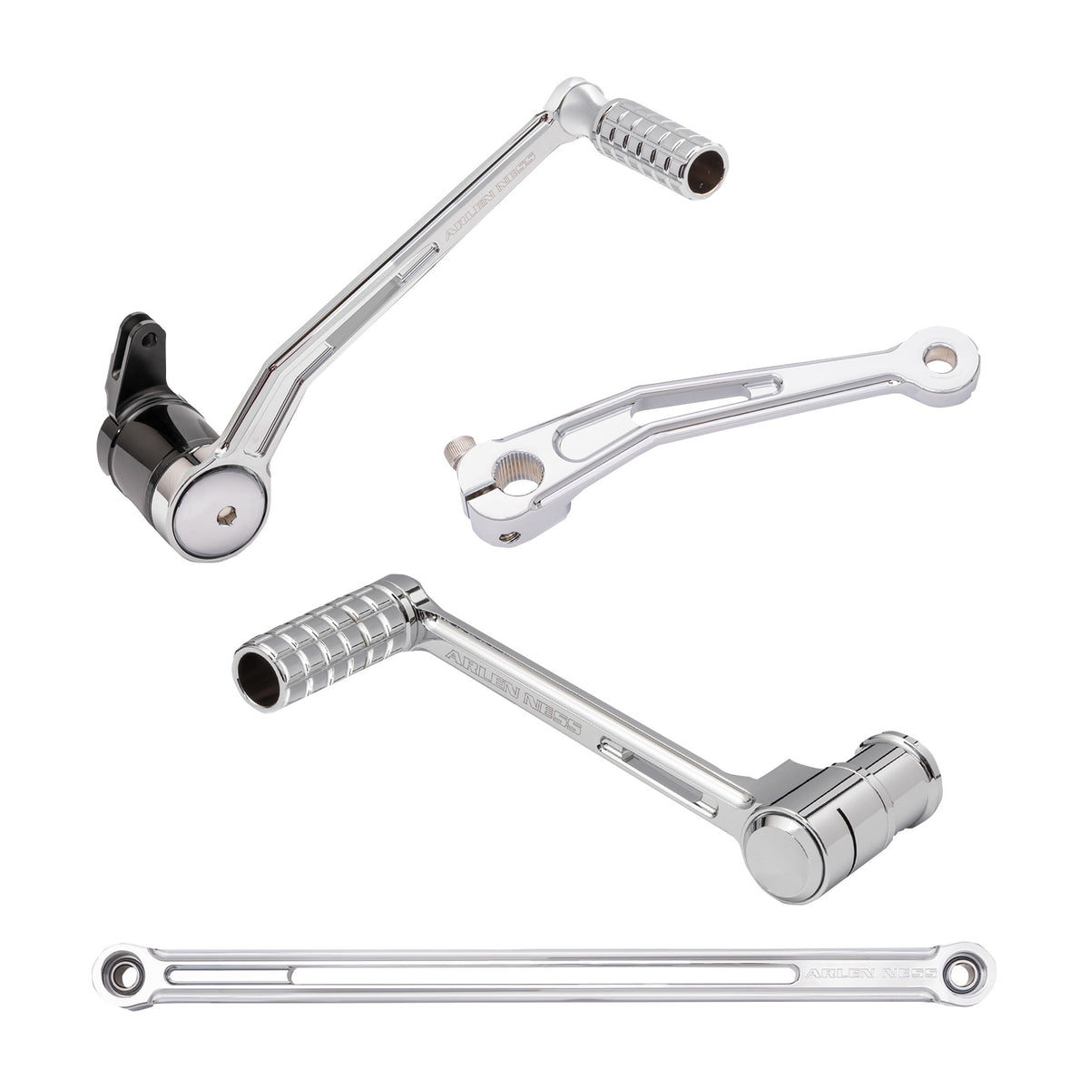 ARLEN NESS - SPEEDLINER FOOT CONTROL KIT W/ TOE SHIFTER - SOLO - CHROME