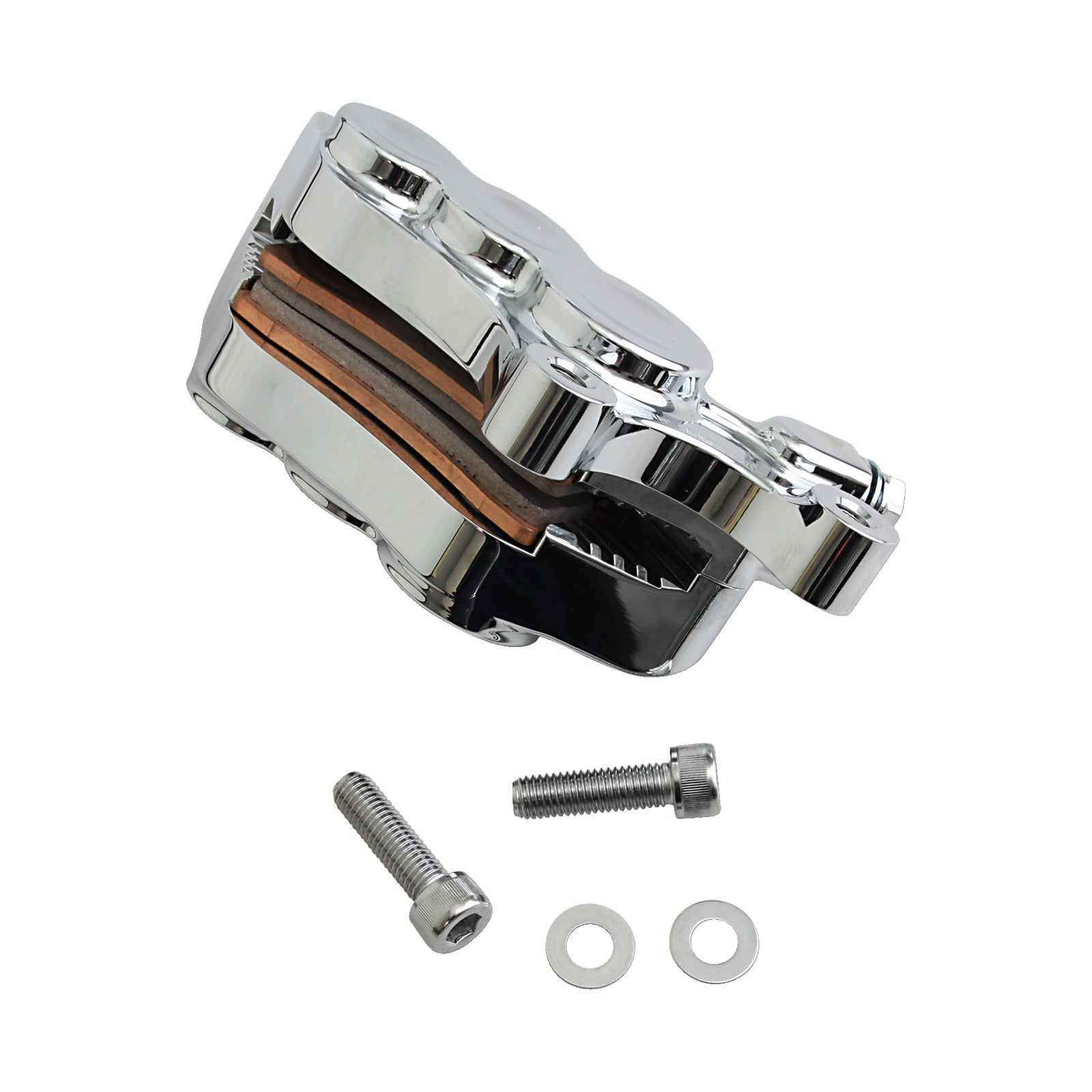ARLEN NESS - 6-PISTON CALIPER - FRONT RIGHT - CHROME - 11.8"