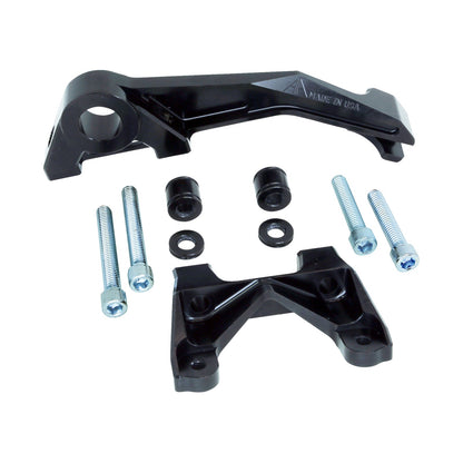 ALLOY ART - MULTI BRAKE CALIPER MOUNT - 108MM BOLT CENTER - BLACK - SUPER SPORT