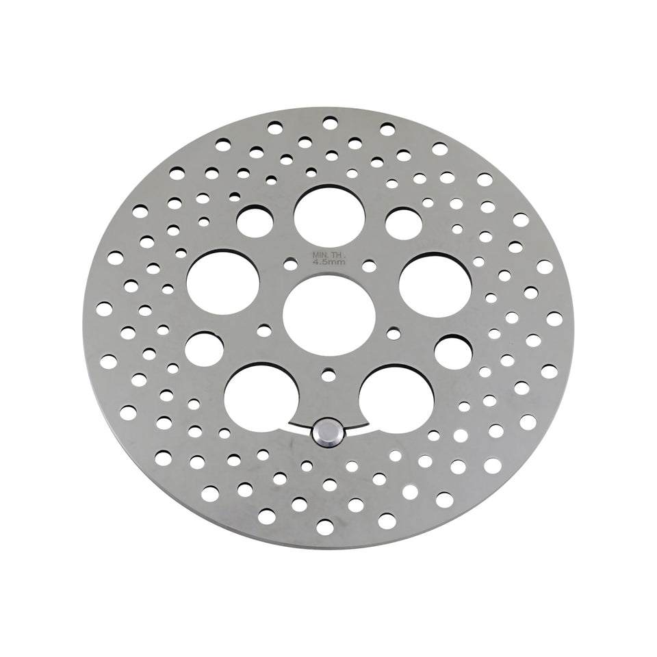 DRAG SPECIALTIES - DRILLED BRAKE ROTOR - FRONT - 11.8" - TOURING/TRIKE